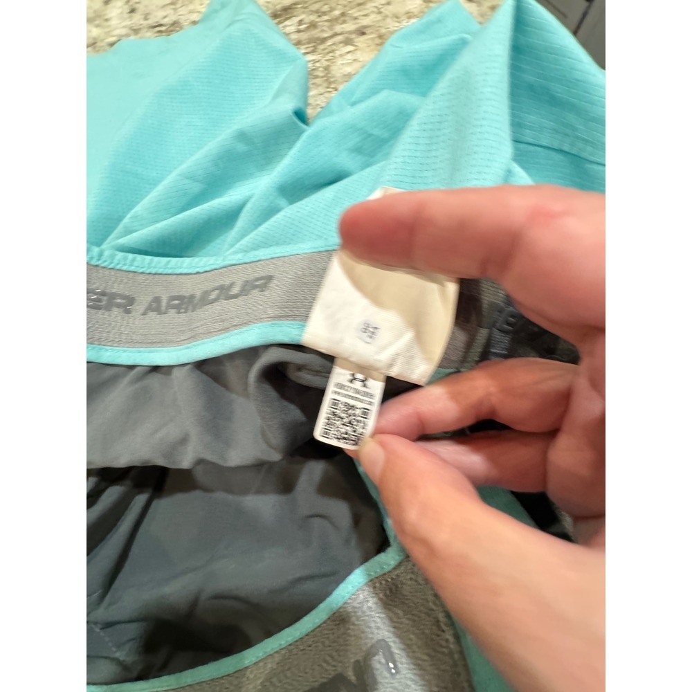 Under Armour Mens HeatGear Golf Shorts Aqua Teal Loose Fit Size 32 Textured - Picture 10 of 12